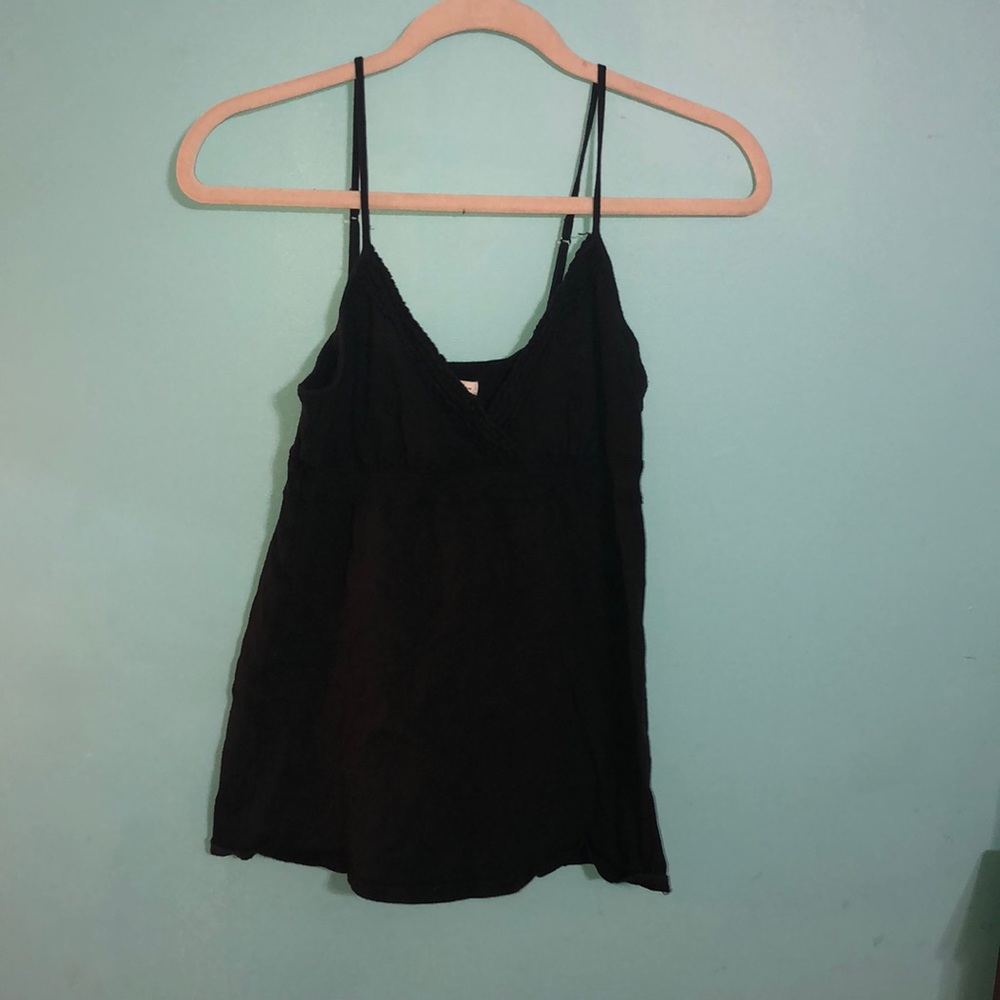 Black tank top